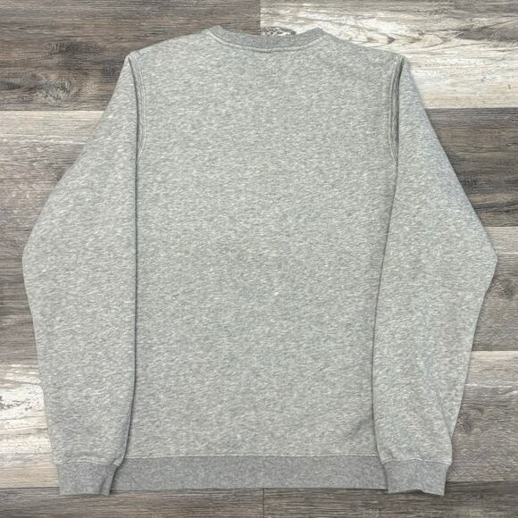 Nike Volleyball Heather Gray Mens S Center Logo Brush Fleece Pullover Sweatshirt - Picture 3 of 10